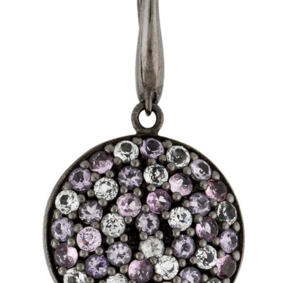 MCL BY MATTHEW CAMPBELL LAURENZA SAPPHIRE STERLING SILVER  DROP EARRINGS - Picture 5 of 9